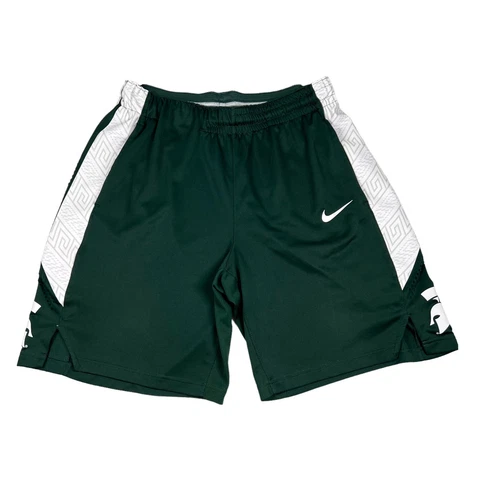 Nike Shorts Michigan State Spartans Dri Fit Basketball Gym Replicas MSU Men XL Cover