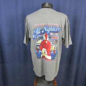 Paradise Shores Men's Medium T-Shirt Gray new Santa at Bar - Picture 1 of 5