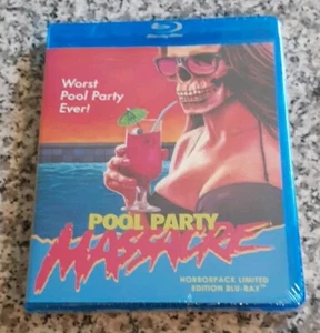 Pool Party Massacre - HorrorPack Limited Edition Blu-ray #66 BRAND NEW SEALED - Picture 1 of 4