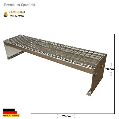 Scala Premium Acciaio Libera Installazione 1 Gradino 600-1400mm Altezza 20cm Giardino Scala Esterno - Immagine 1 di 3
