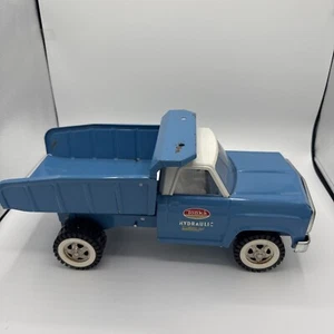VINTAGE TONKA HYDRAULIC BLUE WHITE TRUCK AMAZING CONDITION - Picture 1 of 8