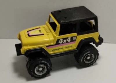 Juguete Tootsie de 1980 personalizado 4x4 Jeep Monster Tread CJ Wrangler carrocería de metal  Foto 1 de 4