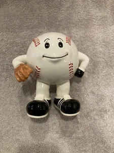 Original Russ Baseball Figurine Ceramic Pen Pencil Holder Desktop - Picture 1 of 4