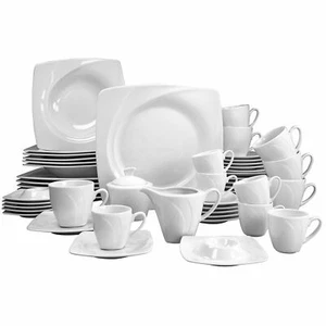 Celebration Weis Kombiservice Geschirr 50tlg 6Personen Porzellan CreaTable 13136 - Bild 1 von 9