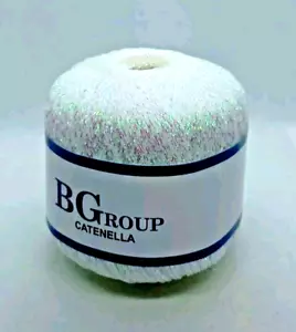 GOMITOLO MADREPERLATO,FILATO CATENELLA LAME' LUREX ,DA 25GR.UNCINETTO,MAGLIA - Imagen 1 de 3