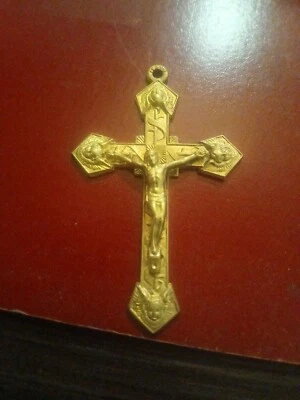 Crocifisso in Argento 925 Placcato Oro - Immagine 1 di 4