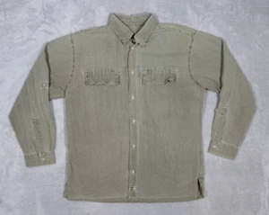 Camisa Verde Informal Para Hombre Gramicci Botones Surf Safari Mediana Hecha en EE. UU. - Imagen 1 de 6