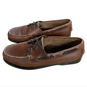 L.L. Bean Casco Bay Boat Mocs Brown Size 10.5 EE - Picture 1 of 13