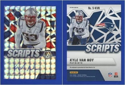 Kyle Van Noy 2021 Mosaic 'Scripts' PRIZM AUTO - Patriots - very nice! - Image 1 of 3