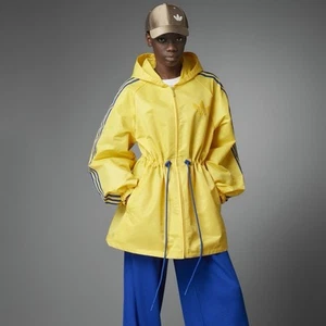 Adidas Heritage 70s Monogram Yellow Windbreaker Jacket Size UK 12 #ref91 - Picture 1 of 3