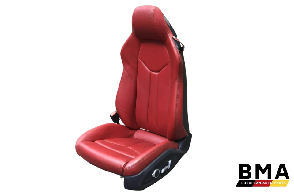 Conjunto de asiento del conductor izquierdo de cuero rojo Audi R8 V10 cupé Express 2017-2023 OEM Foto 1 de 4