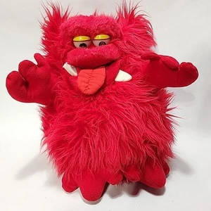 RARE 1987 Vintage Dak Yangjee Furbles Red Plush Monster 15" Hand Puppet - Picture 1 of 8