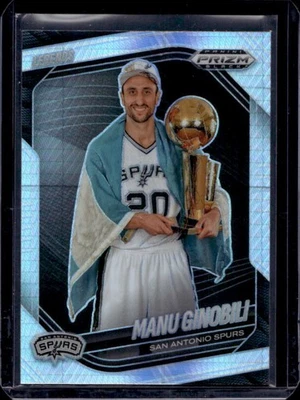 Prizm Black Manu Ginóbili Legends Hyper Prizm #279 Spurs 2024-25 Foto 1 de 2