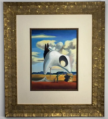 Salvador Dalí técnica mixta sobre papel 1904-1989 estilo mate y enmarcado Foto 1 de 4