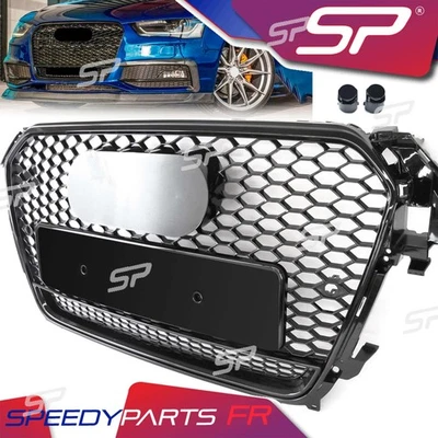 RS4 Style Black Mesh Grille for Audi A4 S4 B8.5 2013-2016 Premium Premium Plus Foto 1 de 4