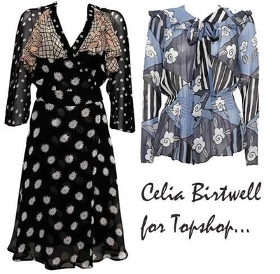 NUEVO CON ETIQUETAS CELIA BIRTWELL Topshop Rosa Multi Floral Margarita Capa Manga Vestido Envolvente Reino Unido 12 Foto 1 de 4