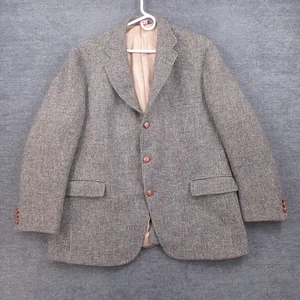 Harris Tweed Sport Mantel Herren 44R Tweed Blazer Wolle handgewebt 3 Knopf Vintage - Bild 1 von 13