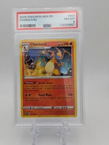 2025 POKEMON MCDONALDS 001 CHARIZARD - PSA 8 Limited Edition - Picture 1 of 2