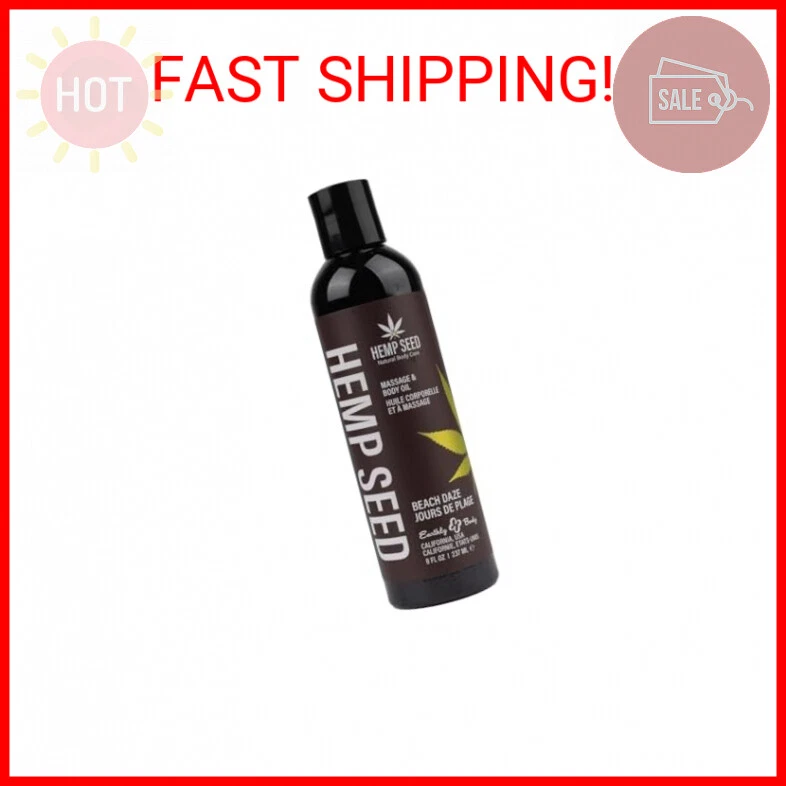 Premium Earthly Body Hemp Massage Oil Guavalava 8oz