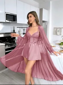 Damen Einfarbig Einfache Täglichen Spitze Sexy Nachtwäsche Set Pyjama set - Bild 1 von 32