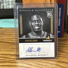 2013-14 Panini Pinnacle Auto Anthony Bennett #15 Rookie Auto RC