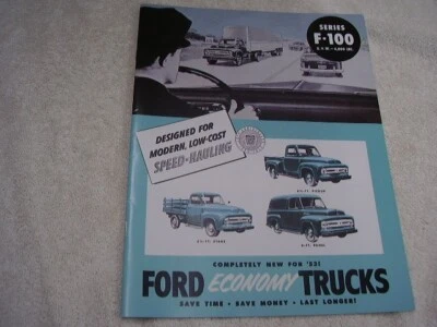1953 FORD  TRUCK   F100   BROCHURE  FREE POSTAGE — 第 1/4 张图片