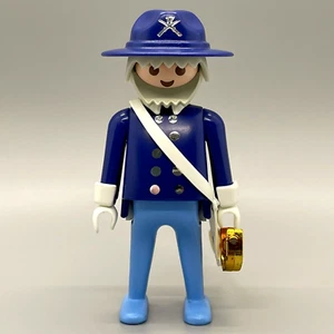 Playmobil US Union Army General Male Adult Civil War Grey Hair Blue Uniform 3306 - Picture 1 of 3