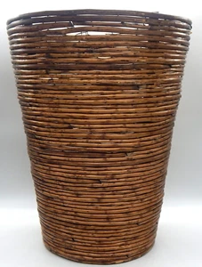 VTG Large Pencil Reed Bamboo Mid Century Italian Floor 23x 18 Vase SPECTACULAR - Picture 1 of 5