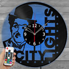 LED Vinyl Clock City Lights Light Vinyl Record Wall Clock Decor Home 4334
