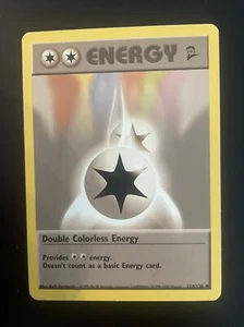 Pokémon Card Double Colorless Energy 124/130 Base Set 2 WOTC Vintage NM - Picture 1 of 1