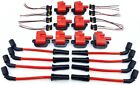 10Mm Wires Red 8 Pack Pro Hi Output Performance Ignition Coils Fits Ls1 Ls6 Ls