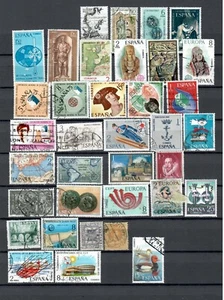 SPAIN EUROPE SELECTION COMMEMORATIVE& EVENTS USED STAMPS LOT (ESP 190) - Picture 1 of 1