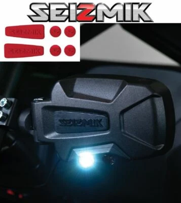 Red Seizmik Pursuit Night Side Mirrors for 2014-2022 Honda Pioneer 500 / 700 - Image 1 of 4