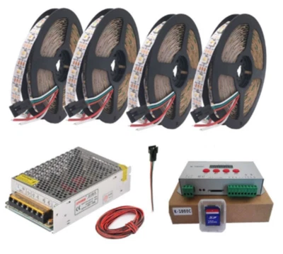 Светодиодная лента SK6812 RGBCW RGBWW 30/60/144led/m RGBW 4 в 1 индивидуальная адресуемая - Изображение 1 из 4