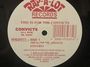 Convicts 12” This Is For The Convicts - VG+ - Picture 1 of 5