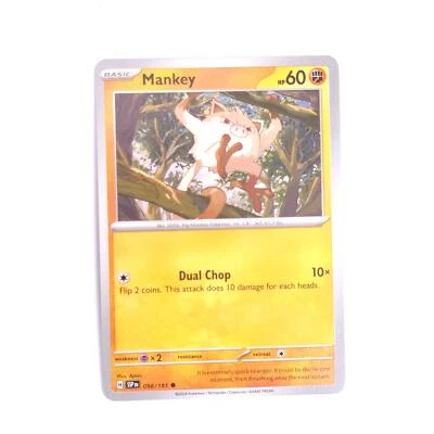 Mankey 098/191 Pokemon SV08: Surging Sparks Common NM - Image 1 of 2