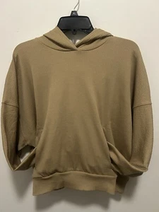 Women's Under Armour Journey Rib Oversized Hoodie Large Lt Brown New $90 - Picture 1 of 4