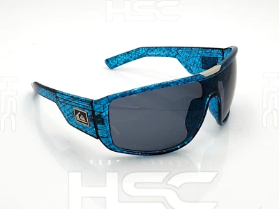 Gafas de sol Quicksilver deportivas envolventes negras azules marco escotilla lentes de humo oscuro Foto 1 de 4