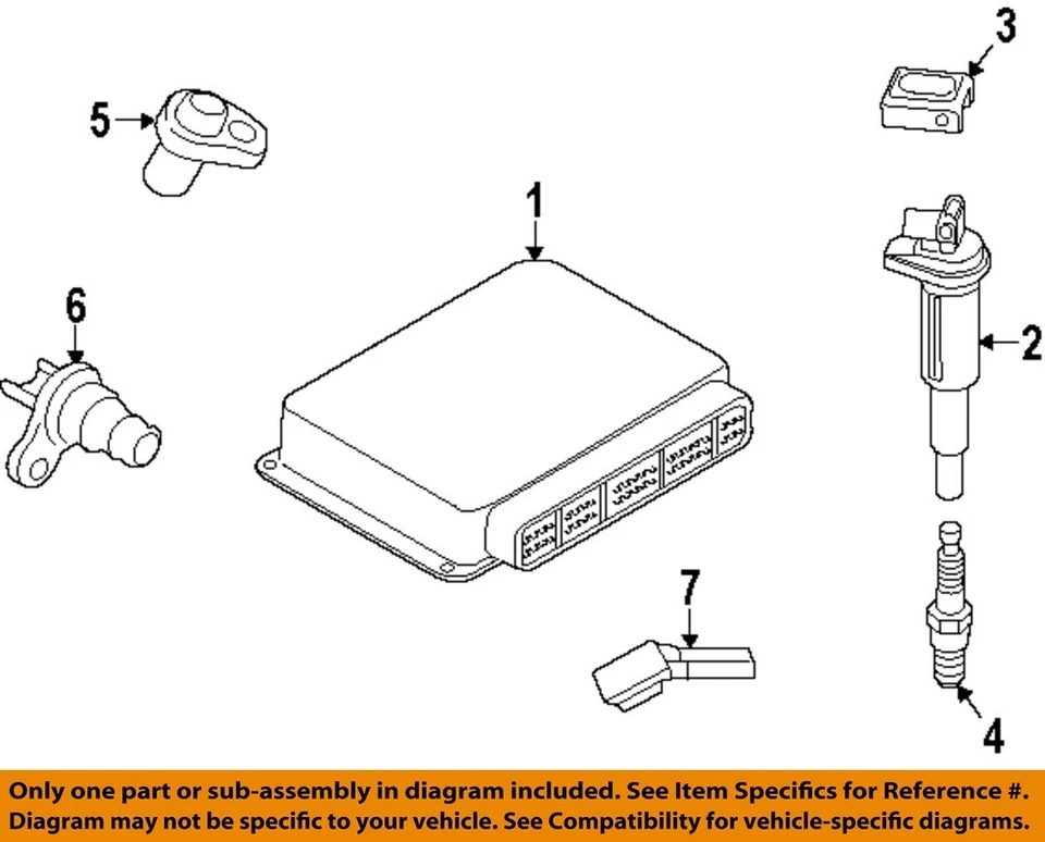Sistema de encendido BMW OEM 08-18 550i GT xDrive-Sensor Crnkshft 13627548995 Foto 1 de 1
