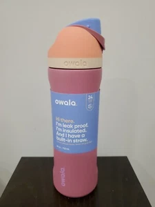 Owala FreeSip Stainless Steel Water Bottle / 24oz / Color: Yoga Rose - Picture 1 of 12