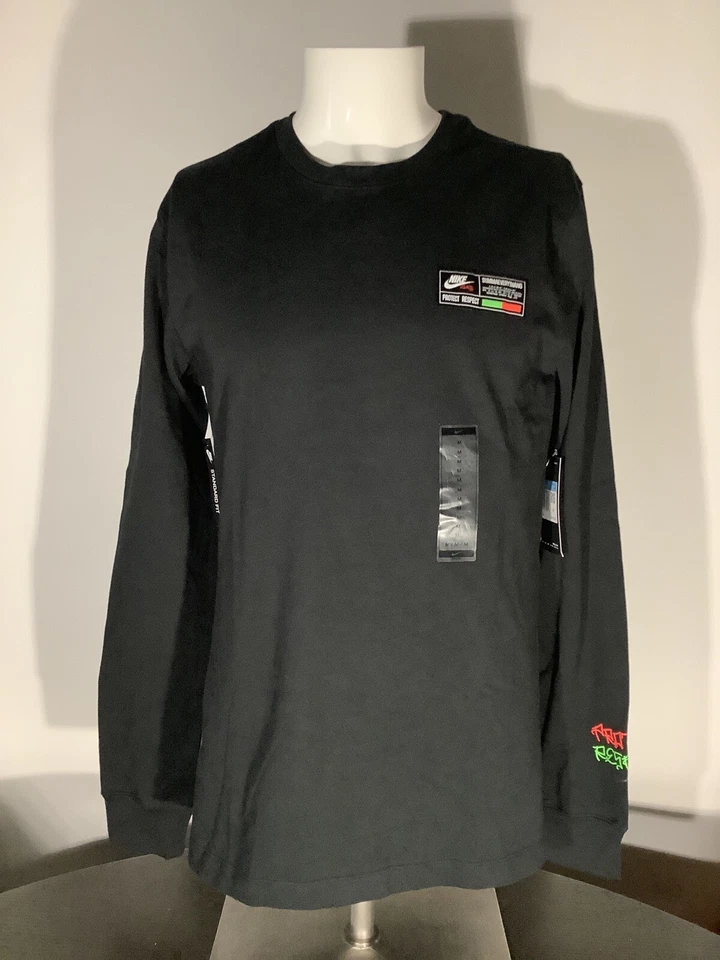 NIKE LA CITY EDITION “PROTECT RESPECT” LS SHIRT CU3557-010 Sz S SMALL BLACK