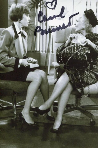 Carol Burnett Famous Comedian Rare Signed Autograph Photo With Betty White Cover