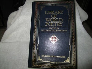 Library of world poetry by William Cullen Brayant Vintage Illustrated hardcover - Imagen 1 de 11