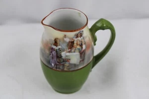 Royal Bayreuth Creamer Musketeers Mini Creamer Green Bell - Picture 1 of 5