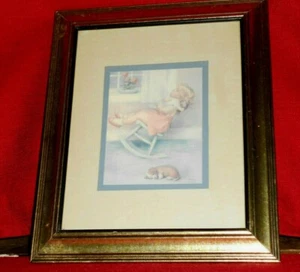 DE COLECCIÓN 10 x 12 CUADRO DORADO ~ ¡MUÑECA ROCKERA INFANTIL! A+ en estado! ¡CÓMPRALO AHORA! - Imagen 1 de 7