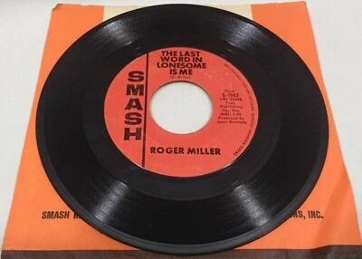 Roger Miller "Engine Engine #9 / The Last Word In Lonesome Is Me" 1965 S-1983 - Image 1 of 2