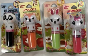 Lip Smacker Lippy Pal Lip Balm Lot of 4 Panda Bear Rabbit Unicorn - Picture 1 of 3