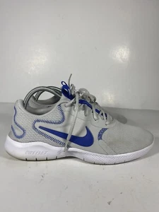 Nike Flex Experience Platinum Blue Run Shoes Sz 8 - Picture 1 of 7