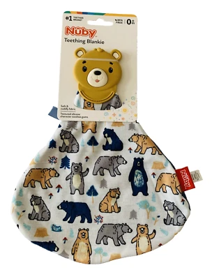 Nuby Baby Bear Teething Blankie - Image 1 of 4