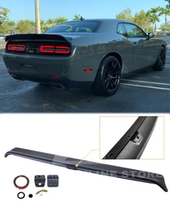 Hellcat Redeye Style Rear Spoiler Fits 08-Up Dodge Challenger Trunk Lid Wing New - Picture 1 of 11
